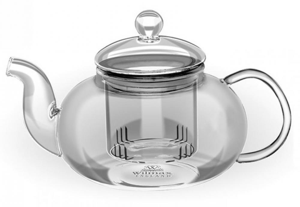 TĒJKANNA 770ML AR TVERTNI TĒJAS LAPĀM/AUGĻU GABALIŅIEM, STIKLS, Wilmax