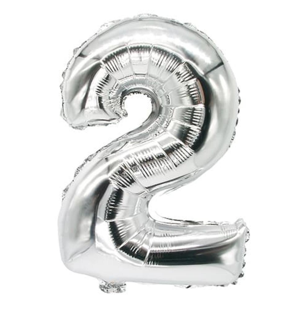 "FOLLIJA BALONS ""2"" 35X20CM, SUDRABA KR., 0.012KG/IEP", Pap Star