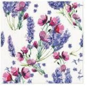 SALVETES 33x33CM, FRAGRANT LAVENDER, Paw Decor Collection