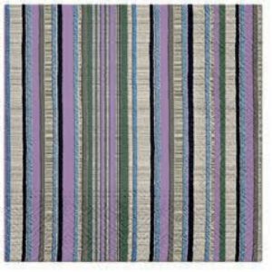 SALVETES 33x33CM, STRIPE TEXTURE VIOLET, Paw Decor Collection