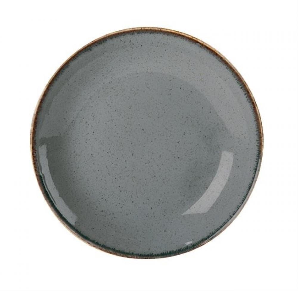 SEASONS tumši pelēks šķīvis 28 cm, Porland