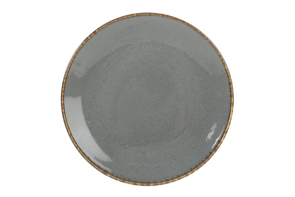 SEASONS tumši pelēks šķīvis 24 cm, Porland