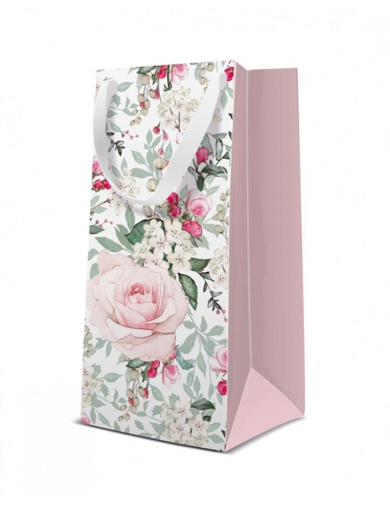 DĀVANU MAISIŅŠ NARROW 10x22x7CM, GORGEOUS ROSES, Paw Decor Collection