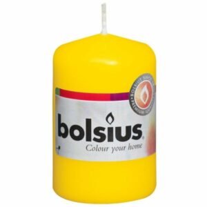 Svece - cilindrs h-8cm,ø5cm,dzeltena