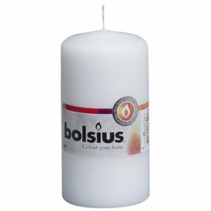 Svece - cilindrs h-12cm,ø6cm,balta