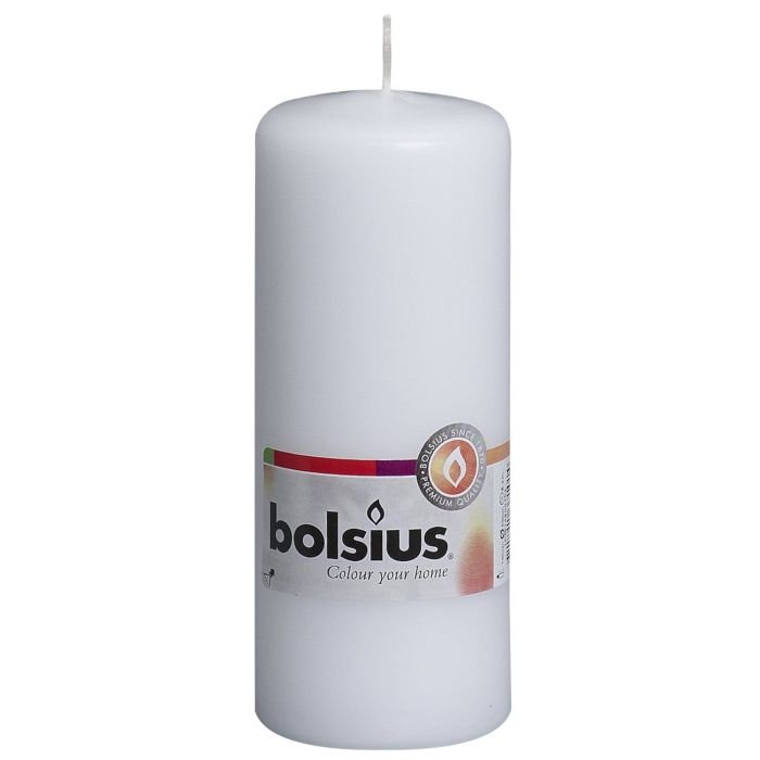 Svece - cilindrs h-15cm,ø6cm ,balta