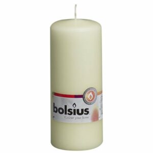 Svece - cilindrs h-15cm,ø6cm ,ziloņkaula krāsā VN