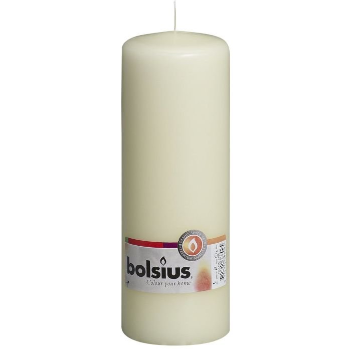 Svece - cilindrs h-20cm,ø7cm ,ziloņkaula kr. VN