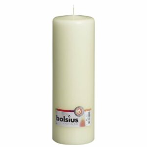 Svece - cilindrs h-25cm,ø8cm ,ziloņkaula krāsa VN