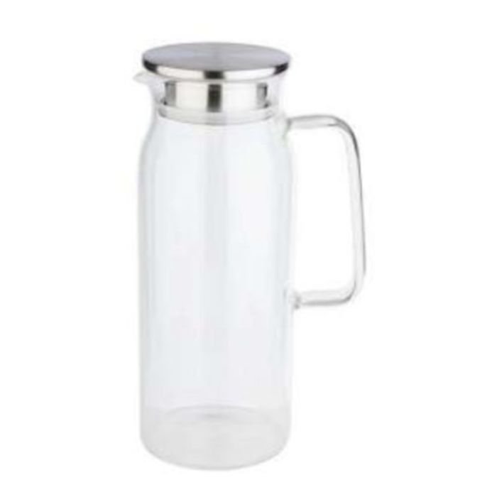 Krūze sulai 1.5L ø10cm h-26cm ar vāku stikla