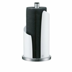 Virtuves dvieļa turētājs STELLA h-32cm ø 15cm balts