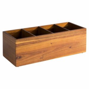 Kaste galda piederumiem 36x14cm h-12.5cm WOODY