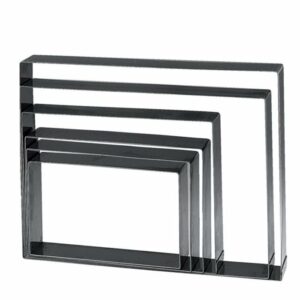 Rāmis konditorejas plātnei met. 24x14 h-4cm