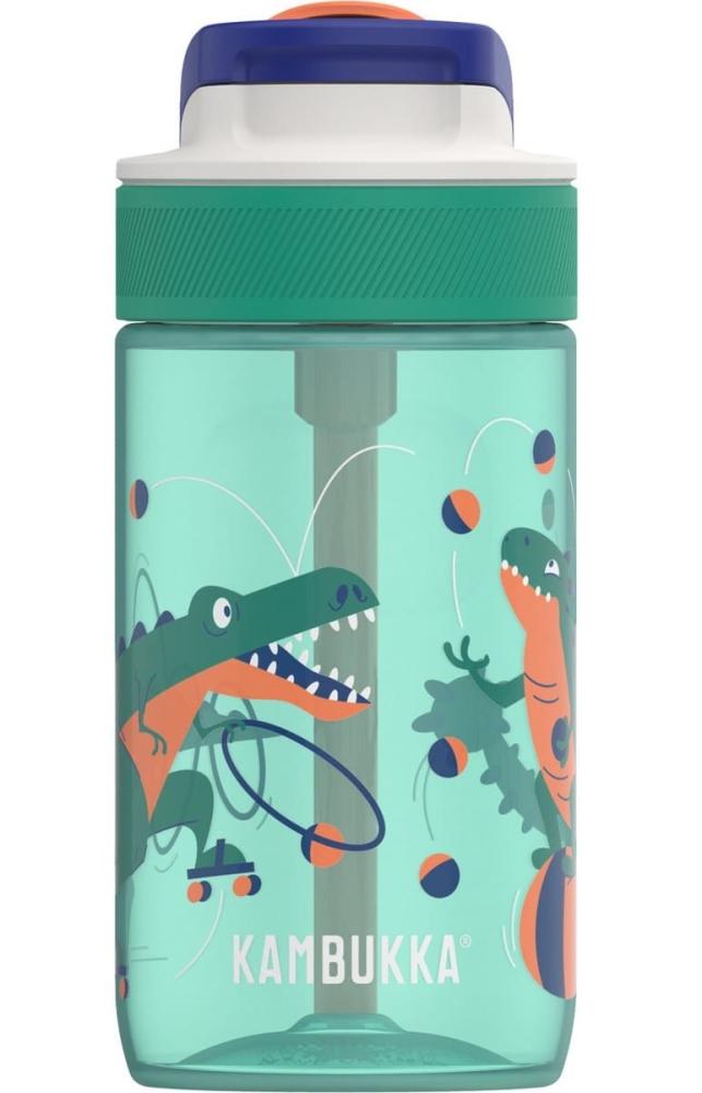 LAGOON ŪDENS PUDELE BĒRNIEM 400ML, DINO TRIKI, PLASTMASA, Kambukka