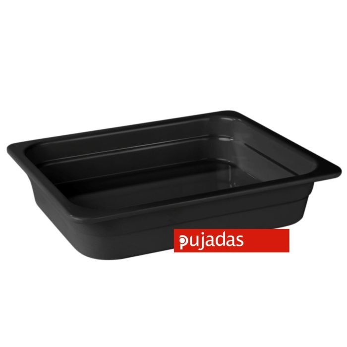 Trauks GN 1/2, 32.5x26.5cm 40mm, melns, melamīna