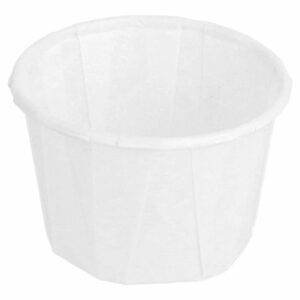Trauciņi mērcei papīra ø4.2cm h-3cm 30ml 250gb, balti