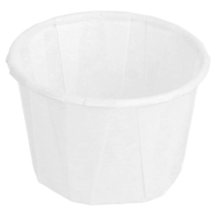Trauciņi mērcei papīra ø4.2cm h-3cm 30ml 250gb, balti