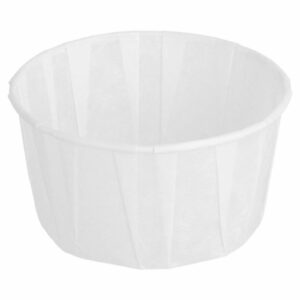 Trauciņi mērcei papīra ø7.7cm h-4.2cm 120ml 250gb, balti