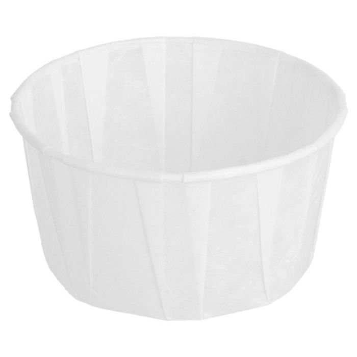 Trauciņi mērcei papīra ø7.7cm h-4.2cm 120ml 250gb, balti