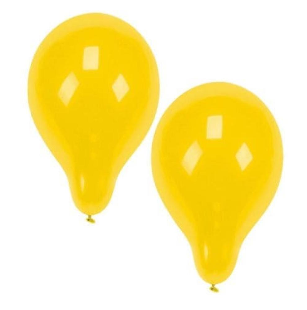 BALONI D25CM DZELTENI, 10GAB., 0.038kg / iepak., Pap Star