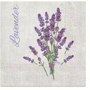 SALVETES 33x33CM, LAVENDER FOR YOU, Paw Decor Collection