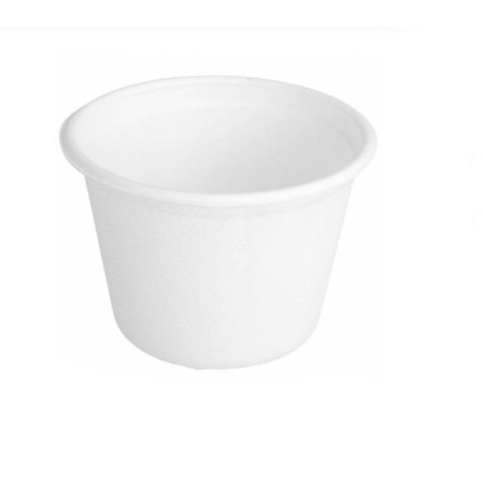 Trauciņi mērcei ø7.7cm, h-5,3cm 140ml 50gb, balti BIONIC