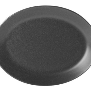 SEASONS melns ovāls šķīvis 24cm, Porland