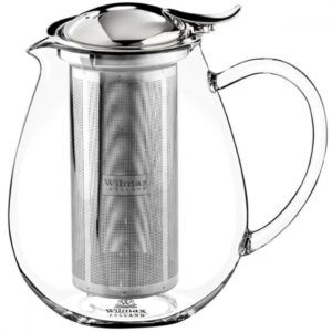 TĒJKANNA 1300ML AR METĀLA SIETIŅU, STIKLS, N/T, Wilmax
