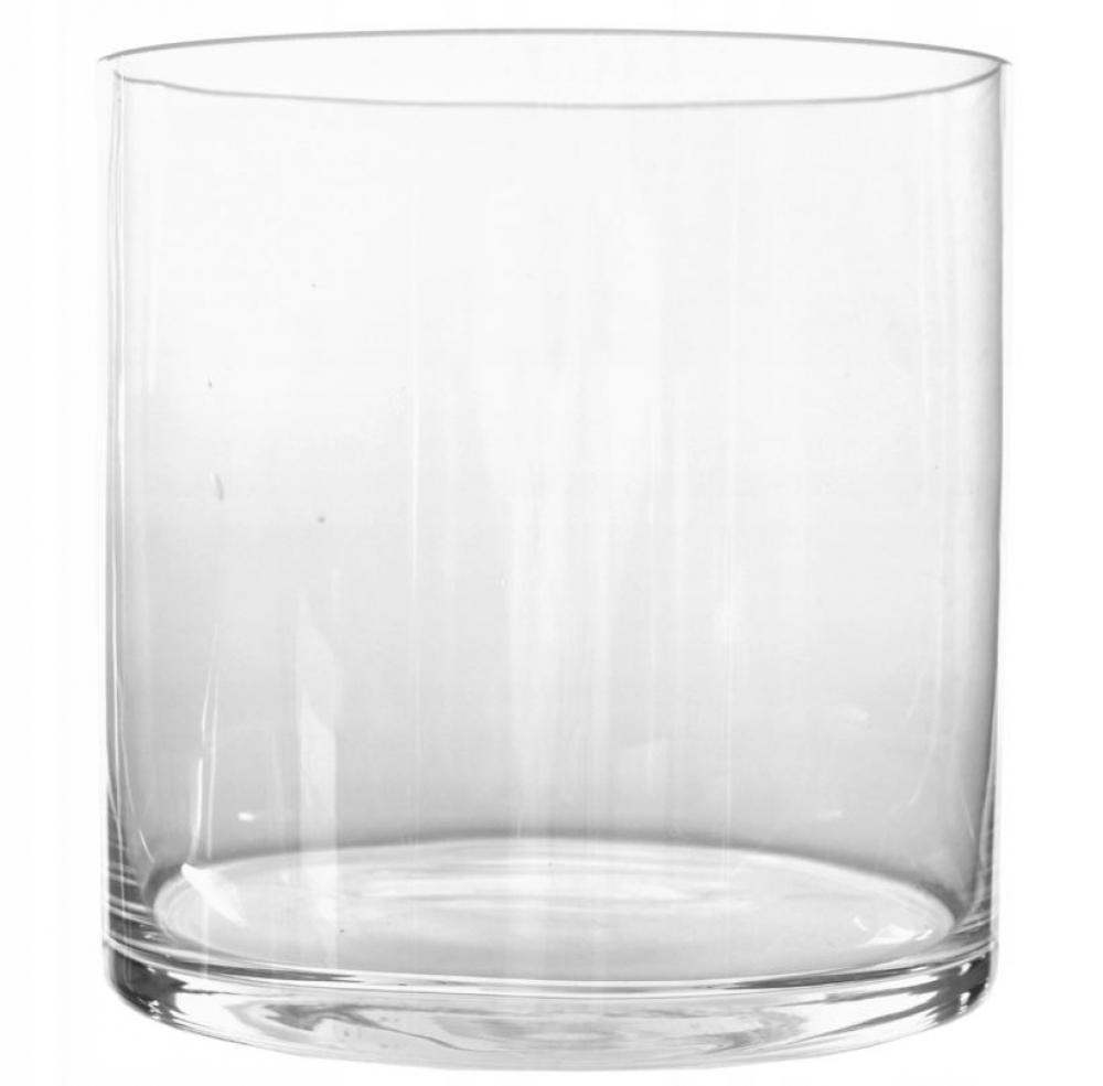 VĀZE CILINDRS H12CM R12CM, STIKLS (913), Partner