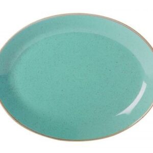 SEASONS TURQUOISE ovāls šķīvis 36cm, Porland
