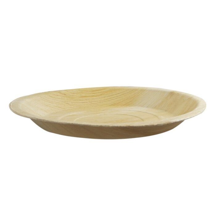 Šķīvji v/l, palmu lapu 25cm, 25.gb