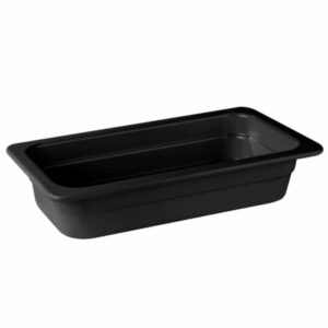Trauks GN 1/3, 32.5x17.5cm 65mm,melns melamīna