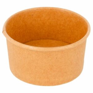 Papīra trauks saldējumam 90ml ø 7.2 h-4cm 50gab brūni NATURAL