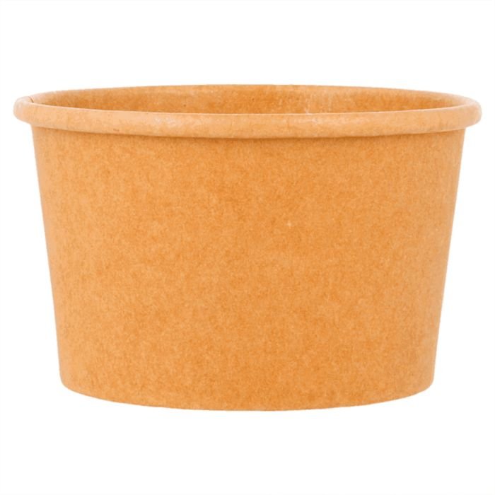 Papīra trauks saldējumam 120ml ø 7.7 h-4.7cm 50gab brūni NATURAL