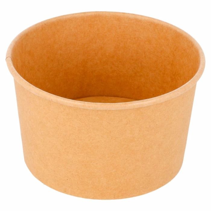 Papīra trauks saldējumam 240ml ø 9.4 h-5.5cm 50gab brūni