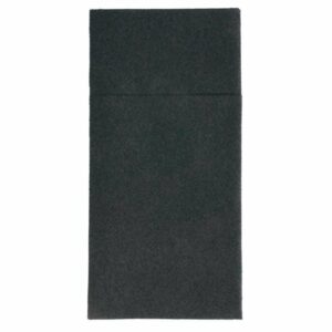Salvetes galda piederumiem KANGAROO 40x40cm, melnas 50gab
