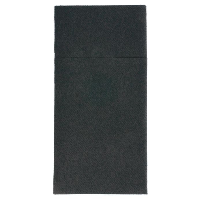 Salvetes galda piederumiem KANGAROO 40x40cm, melnas 50gab