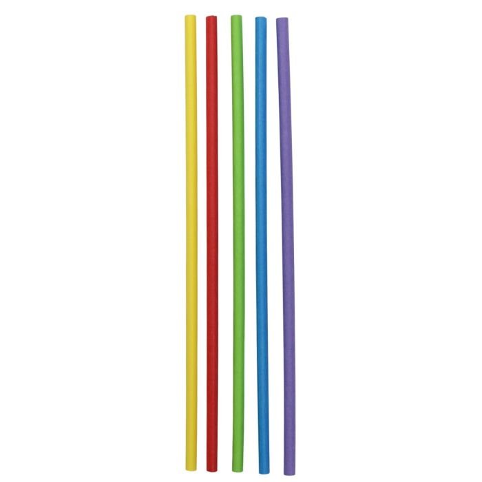 Salmiņi papīra ø5.3mm h-20cm 250gab krāsaini