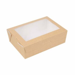 Kārba v/l. salātiem 12x17x5.5 cm ar caursp. vāku 1000ml 50gb.
