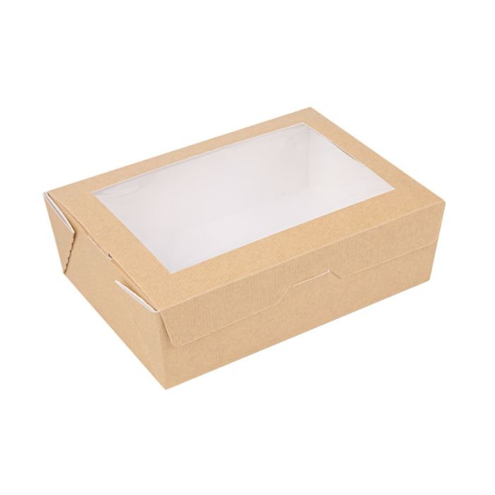 Kārba v/l. salātiem 12x17x5.5 cm ar caursp. vāku 1000ml 50gb.