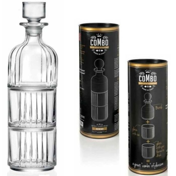 Karafe COMBO komplekts ar 2 viskija glāzēm