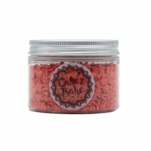 Dekori cukura sirsniņas sarkanas 90g CAKE&BAKE