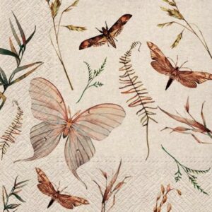 SALVETES 33x33CM, MOTHS, Paw Decor Collection