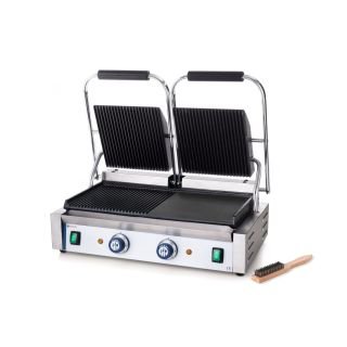 Kontaktgrils dubultais - 1/2 gluda / 1/2 rievota