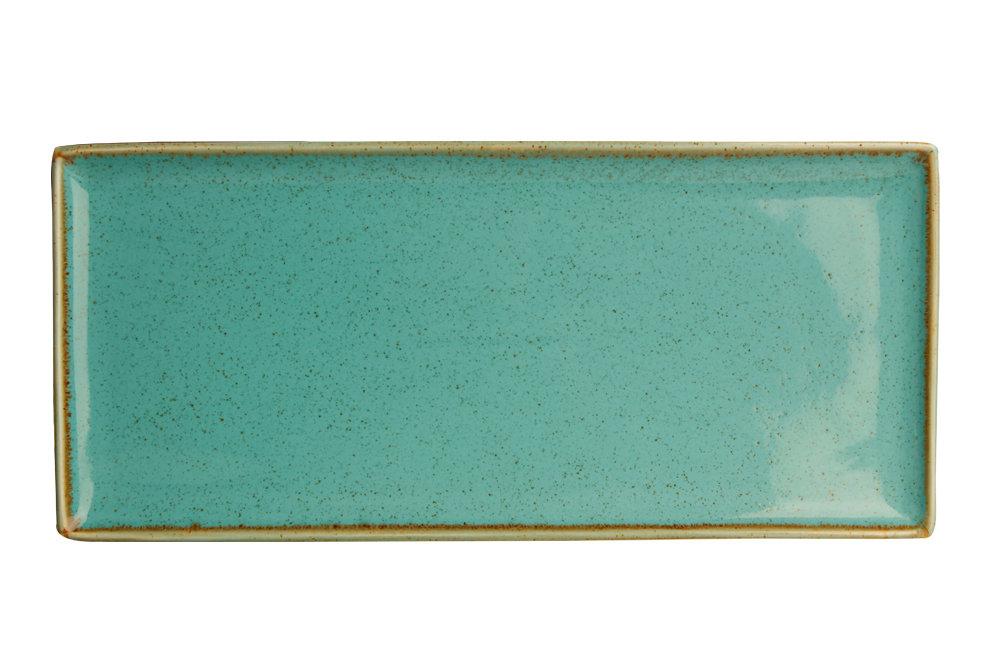 SEASONS TURQUOISE taisnstūrveida šķīvis 36x15cm, Porland