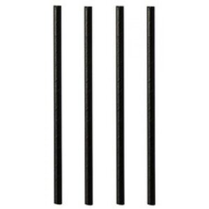 SALMIŅI KOKTEIĻIEM 21CM, R8MM, 100GAB, MELNI, PAPĪRS 0.173KG/IEP, Pap Star