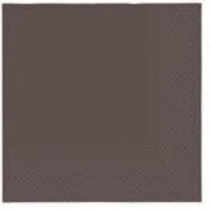 SALVETES 33x33CM, UNICOLOR CHOCOLATE, Paw Decor Collection