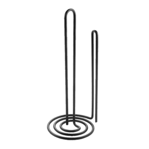 LAVA PAPĪRA DVIEĻA TURĒTĀJS H32CM, D15CM, MELNS, NER.TĒR., Metaltex