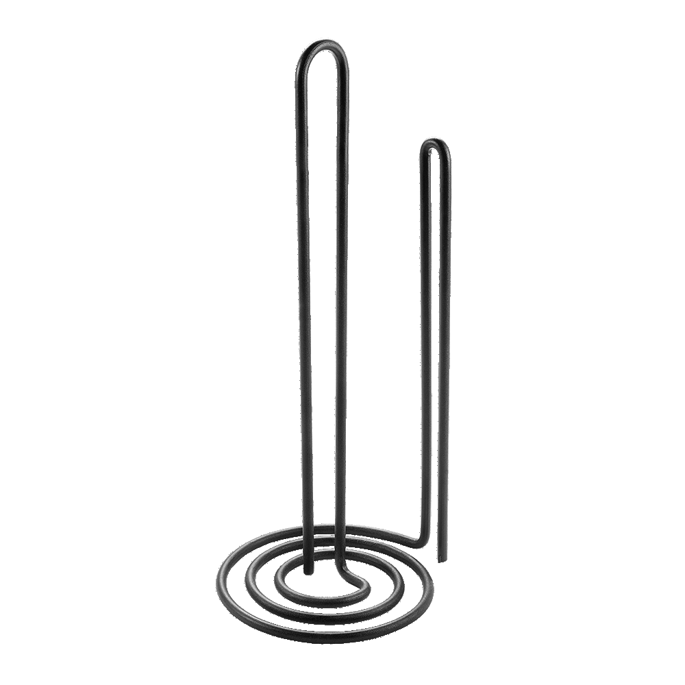 LAVA PAPĪRA DVIEĻA TURĒTĀJS H32CM, D15CM, MELNS, NER.TĒR., Metaltex