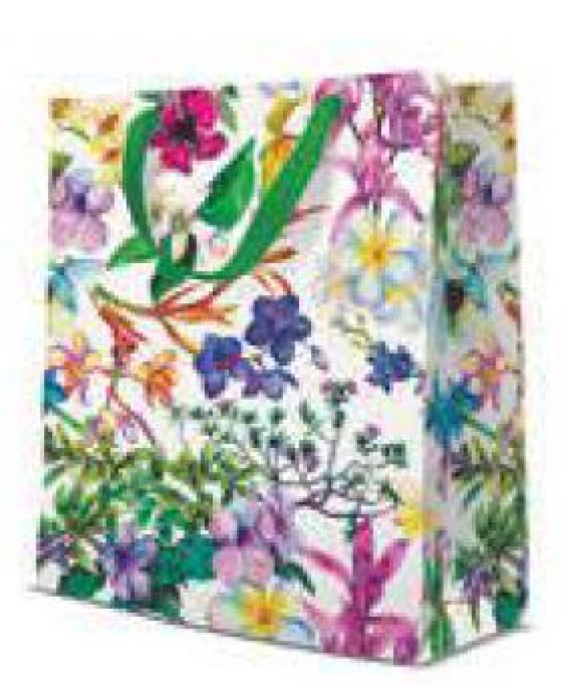 DĀVANU MAISIŅŠ MEDIUM 20x10x25CM, SPRING FLOWERS, Paw Decor Collection